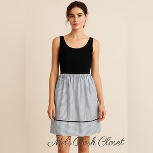 Ann Taylor LOFT Mixed-Media Sleeveless Dress 🌟